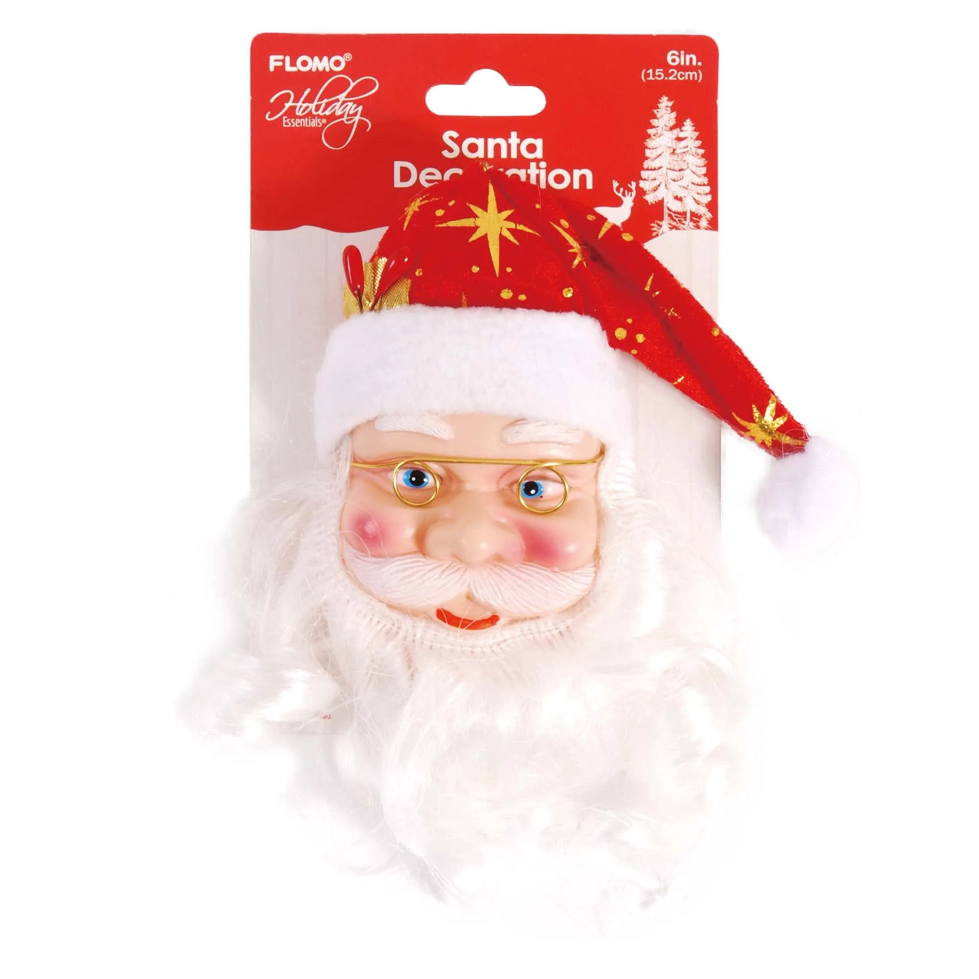 6" Santa Decoration, 2 Styles
