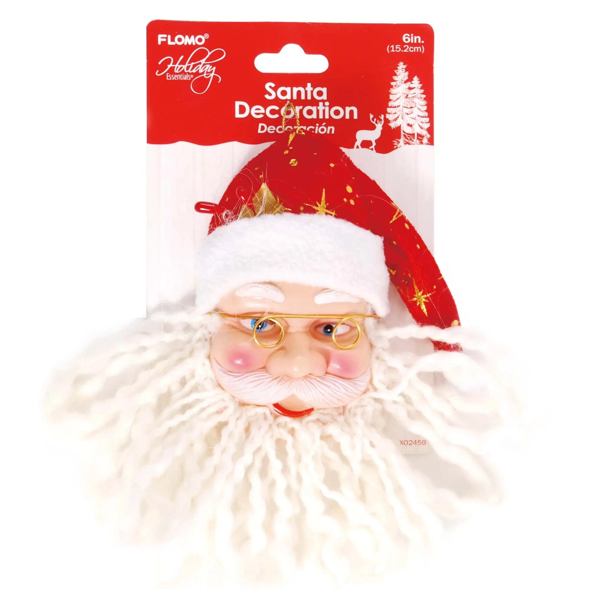 6" Santa Decoration, 2 Styles