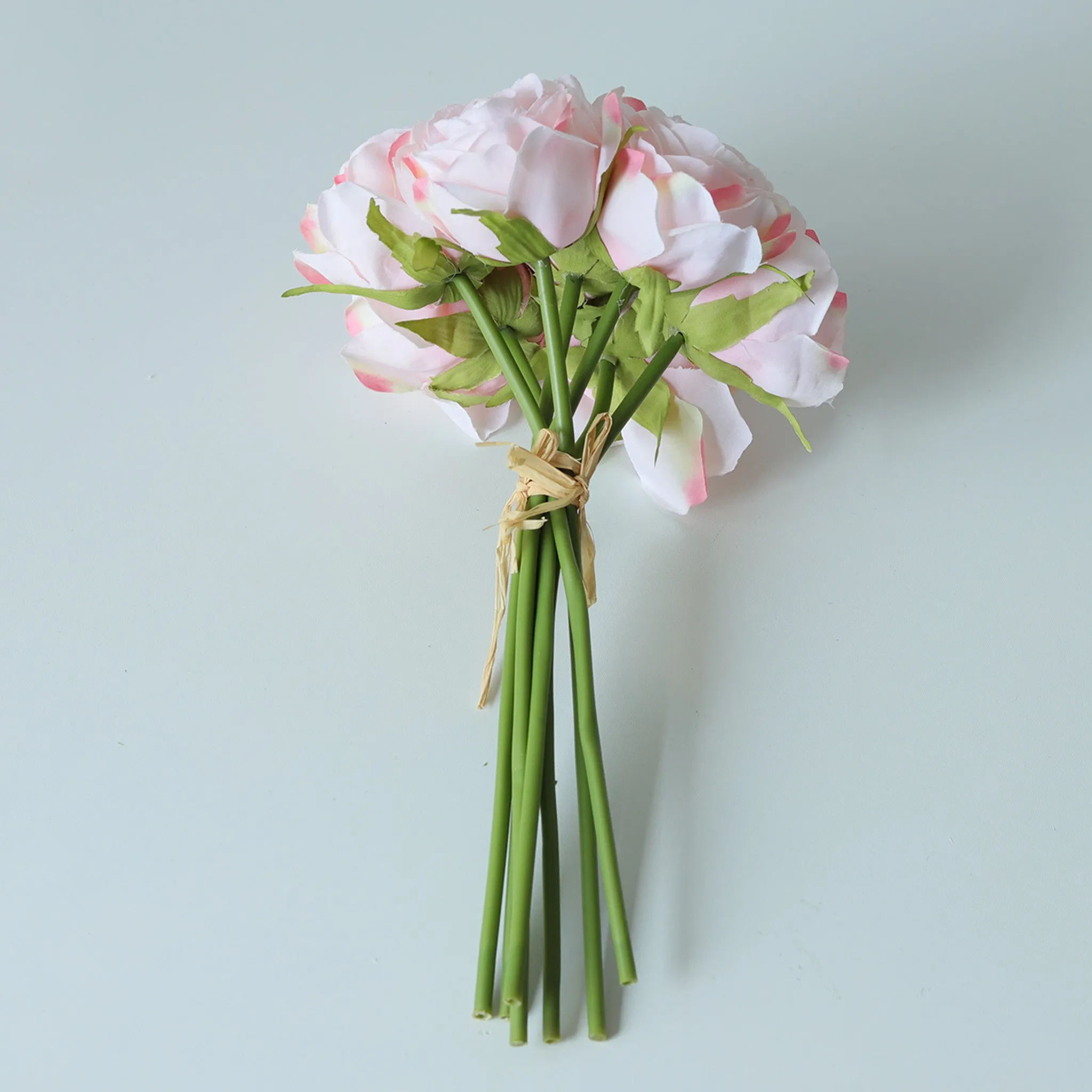 Artificial Cabbage Roses Silk Flower Bouquet