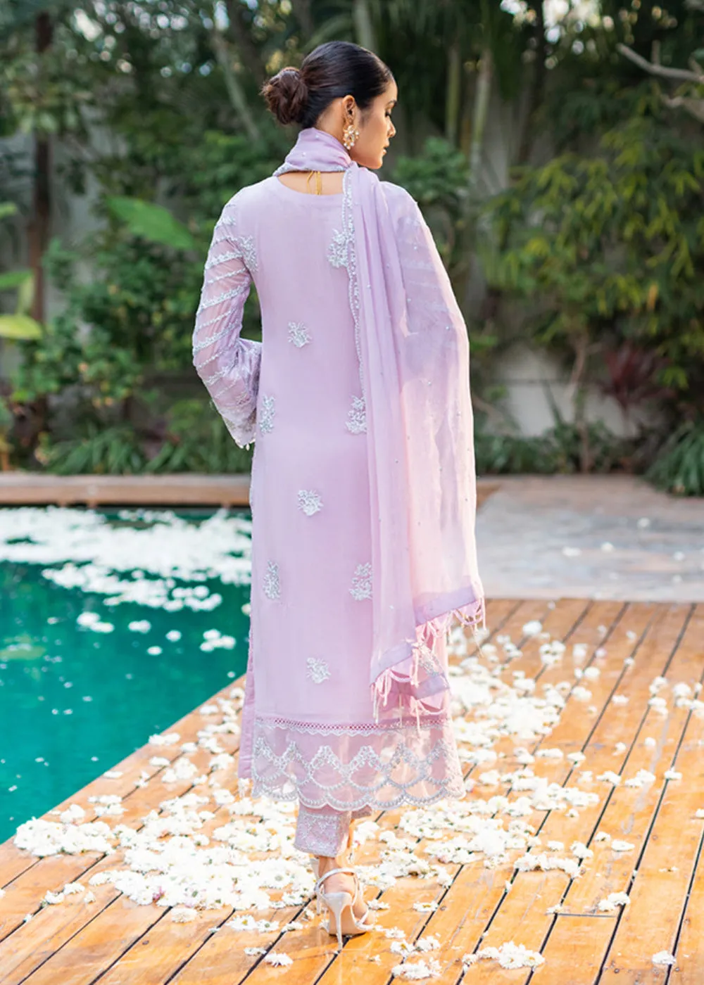 Azure Luxe Festive Embroidered by Ahmed Patel | Mystique Swan