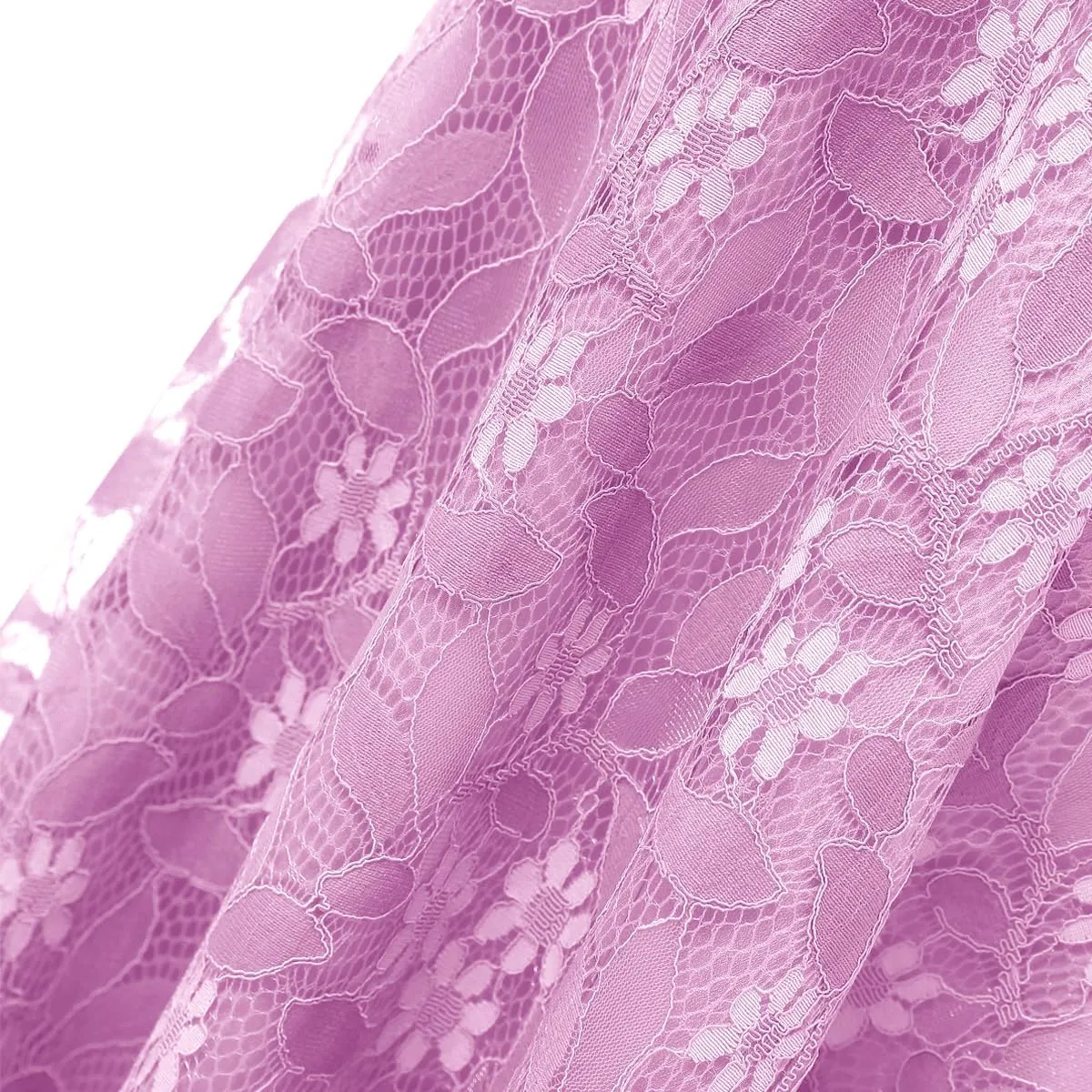 IWEMEK Women Spaghetti Strap Floral Lace Bridesmaid Cocktail Party Dress Cold Shoulder Ruffle Sleeve Wedding Guest Prom Dress
