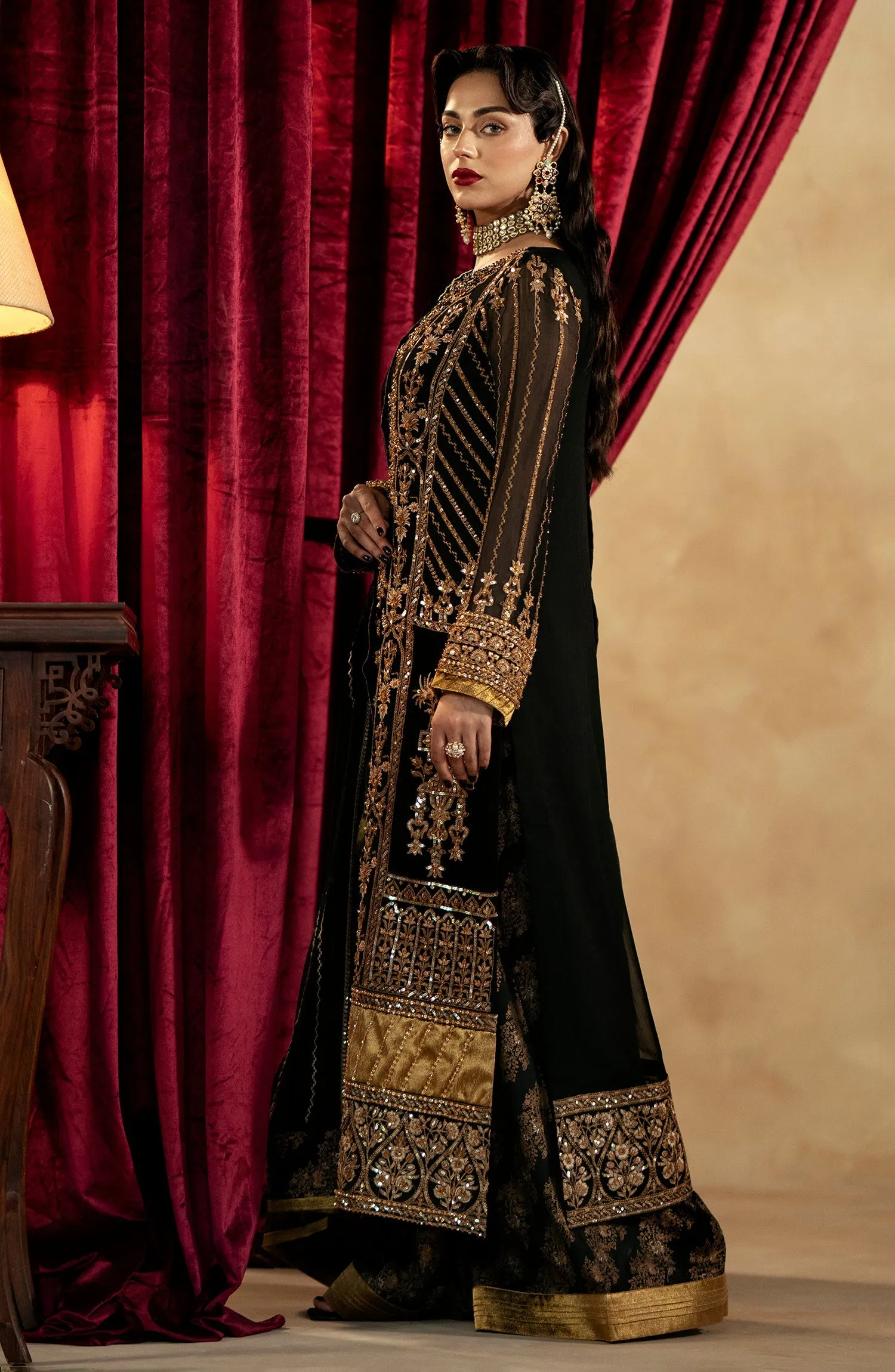Maryum N Maria Zamani Beghum Luxury Formals – Amber-MW23-519