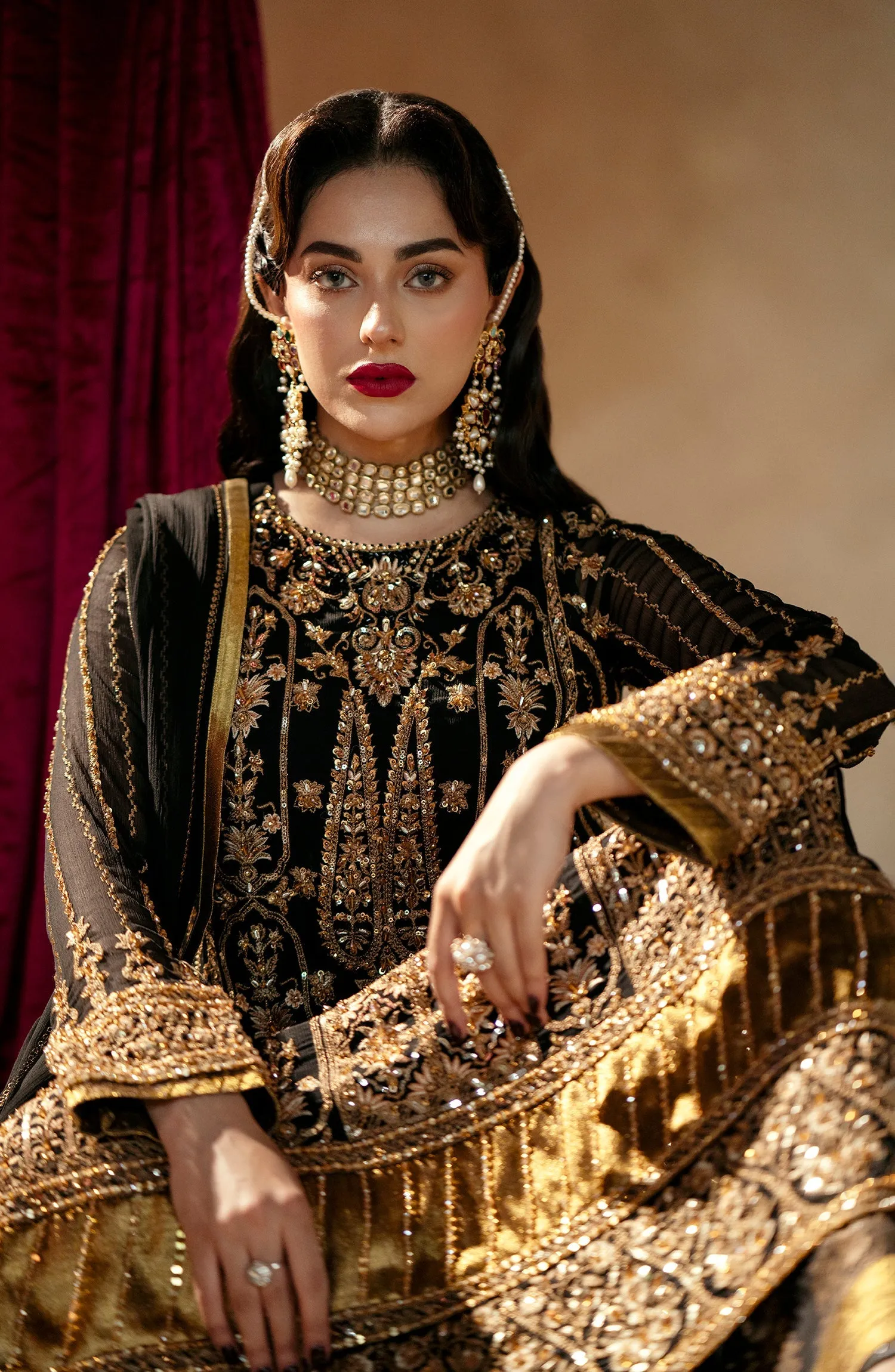Maryum N Maria Zamani Beghum Luxury Formals – Amber-MW23-519
