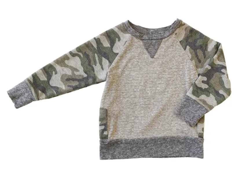 Miki Miette - Boys Iggy Sweatshirt in Camo