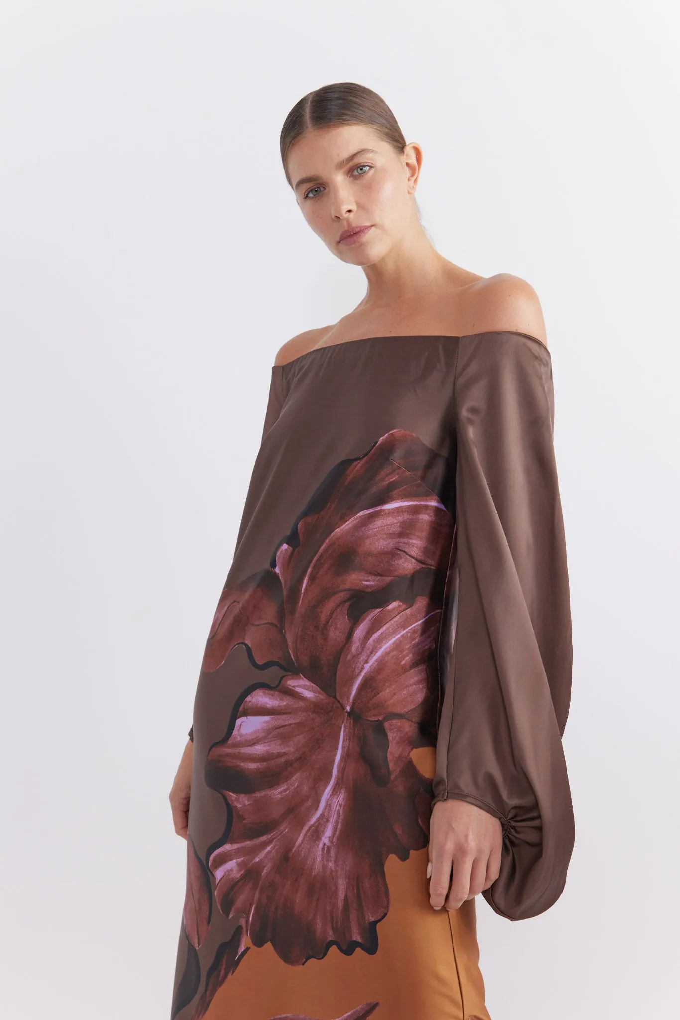 Moon Flower Sleeve Midi