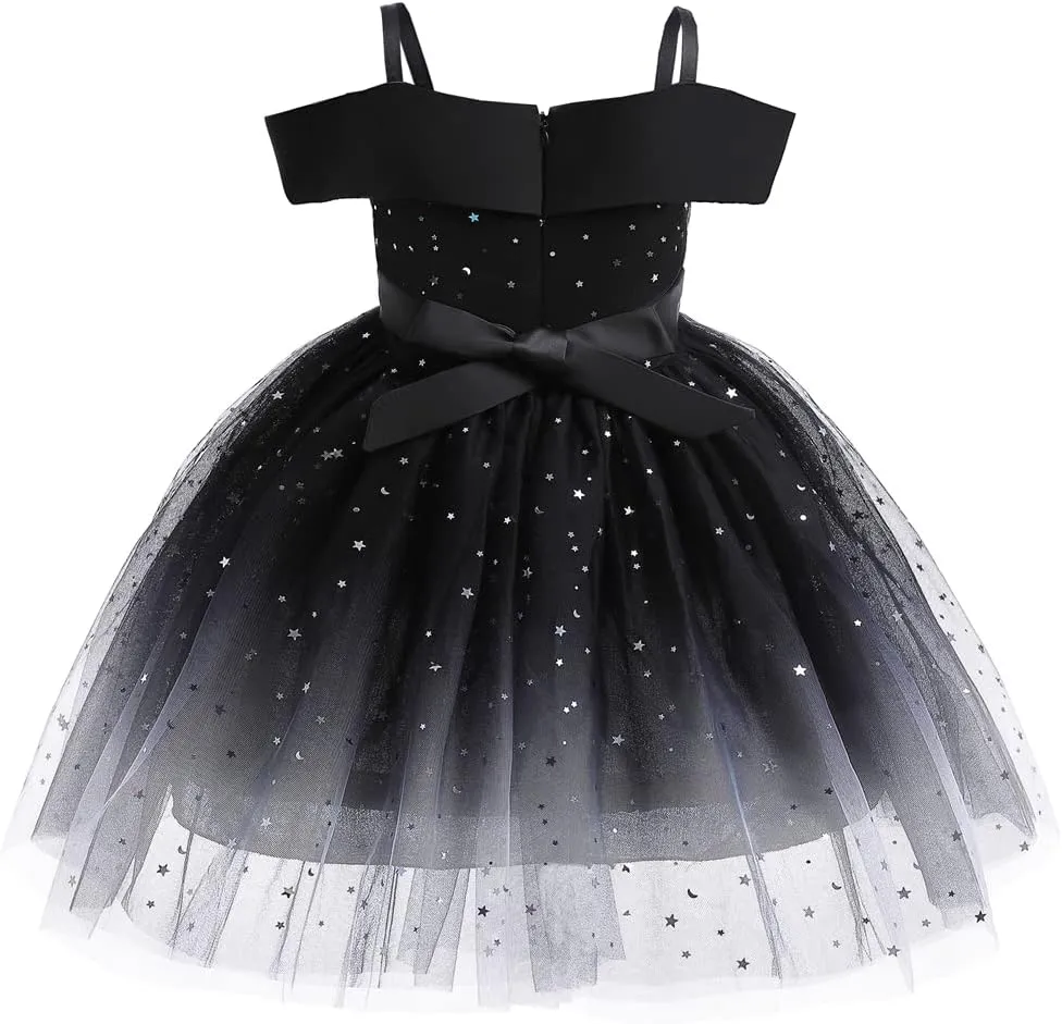 Toddler Rainbow Pageant Dresses for Girls Tutu Party Sparkly Princess Gown 2-10Years
