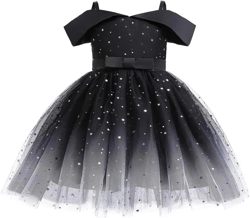 Toddler Rainbow Pageant Dresses for Girls Tutu Party Sparkly Princess Gown 2-10Years