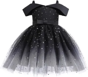 Toddler Rainbow Pageant Dresses for Girls Tutu Party Sparkly Princess Gown 2-10Years