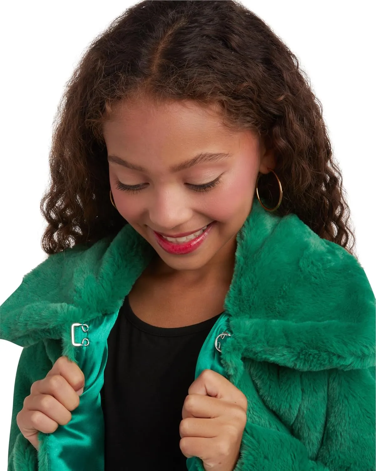 URBAN REPUBLIC Girls' Bolero Jacket - Stylish Cropped Faux Fur Bolero Cardigan - Fashion Outerwear Jackets for Girls (7-14)