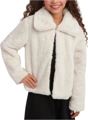 URBAN REPUBLIC Girls' Bolero Jacket - Stylish Cropped Faux Fur Bolero Cardigan - Fashion Outerwear Jackets for Girls (7-14)